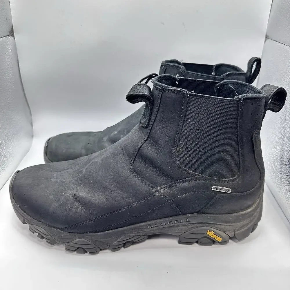 Merrell Moab Adventure Chelsea Waterproof Boots Black Men’s US 10.5 (J037491)
